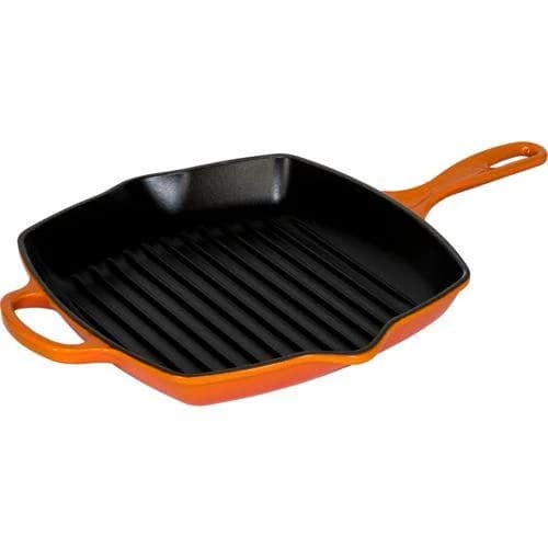 Le Creuset Gusseisen-Grillpfanne Quad. Ofenrot 26 cm