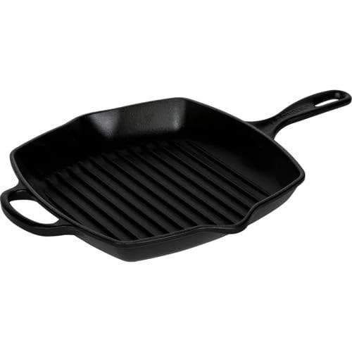 Le Creuset Grillpfanne Gusseisen Quadratisch Schwarz 26 cm