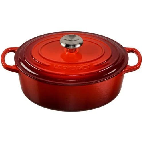 Le Creuset Signature Bräter Oval 27 cm Kirschrot