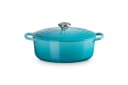 LE CREUSET Gusseisen-Bräter Oval mit Deckel 27 cm Karibik Bild 2