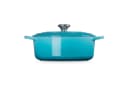 LE CREUSET Gusseisen-Bräter Oval mit Deckel 27 cm Karibik Bild 3