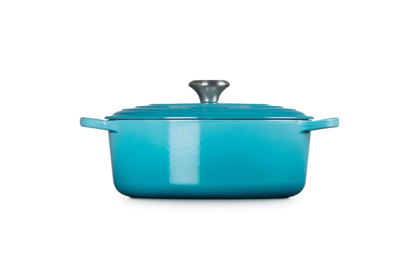 LE CREUSET Gusseisen-Bräter Oval mit Deckel 27 cm Karibik - Bild 3