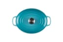 LE CREUSET Gusseisen-Bräter Oval mit Deckel 27 cm Karibik Bild 5