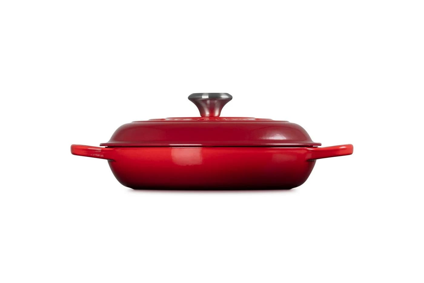 LE CREUSET Bratentopf Gourmet-Profitopf Gusseisen 26 cm Kirschrot - Bild 3