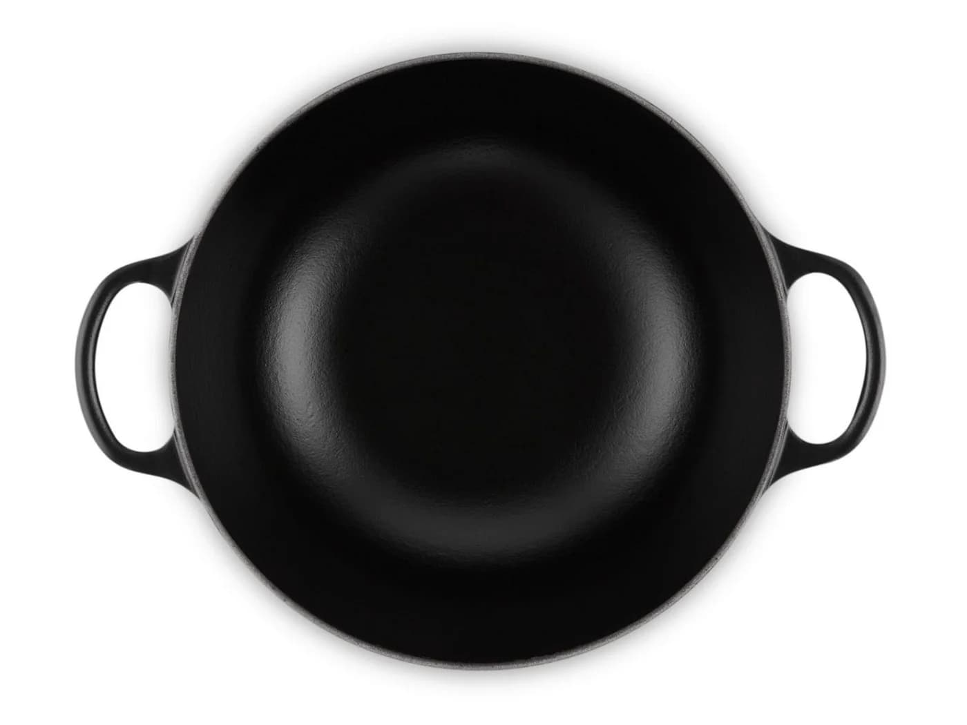 LE CREUSET Bräter La Marmite Signature rund 24cm Emailliertes Gusseisen Schwarz