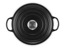 LE CREUSET Bräter La Marmite Signature rund 24cm Emailliertes Gusseisen Schwarz Bild 3