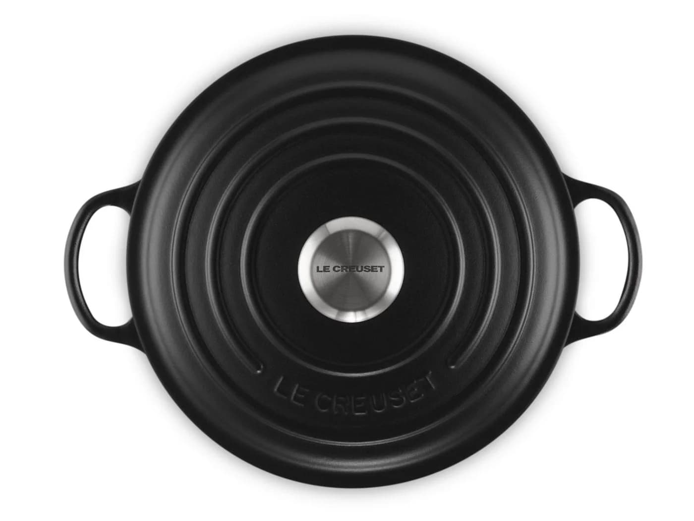 LE CREUSET Bräter La Marmite Signature rund 24cm Emailliertes Gusseisen Schwarz - Bild 3