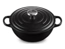 LE CREUSET Bräter La Marmite Signature rund 24cm Emailliertes Gusseisen Schwarz Bild 4