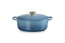 LE CREUSET Ovaler Gusseisen-Bräter mit Deckel Chambray Bild 2