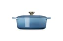 LE CREUSET Ovaler Gusseisen-Bräter mit Deckel Chambray Bild 3