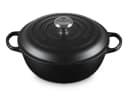 LE CREUSET Bräter Stew Pot Signature rund 26cm schwarz matt Bild 1