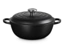 LE CREUSET Bräter Stew Pot Signature rund 26cm schwarz matt Bild 2
