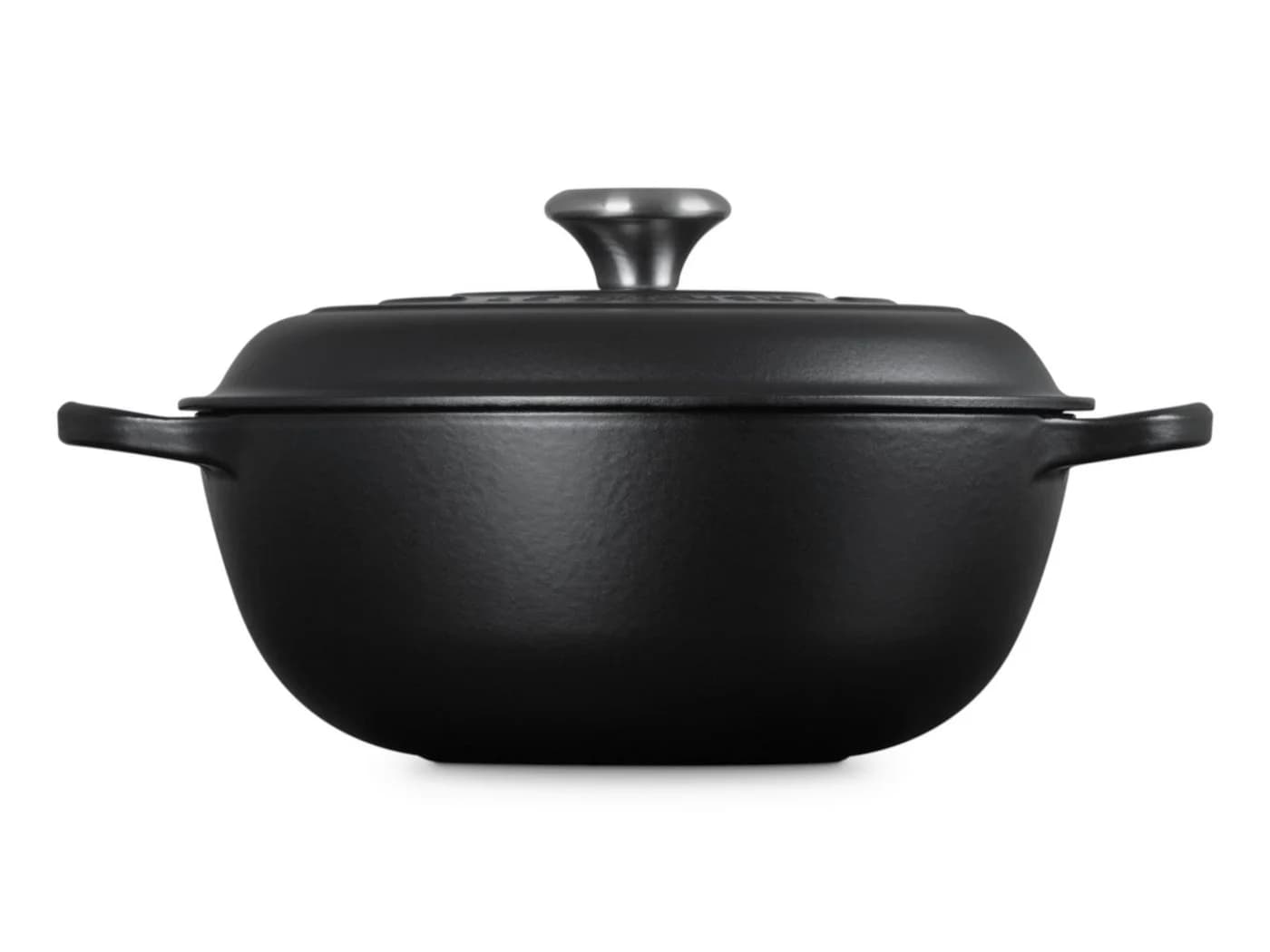 LE CREUSET Bräter Stew Pot Signature rund 26cm schwarz matt - Bild 3