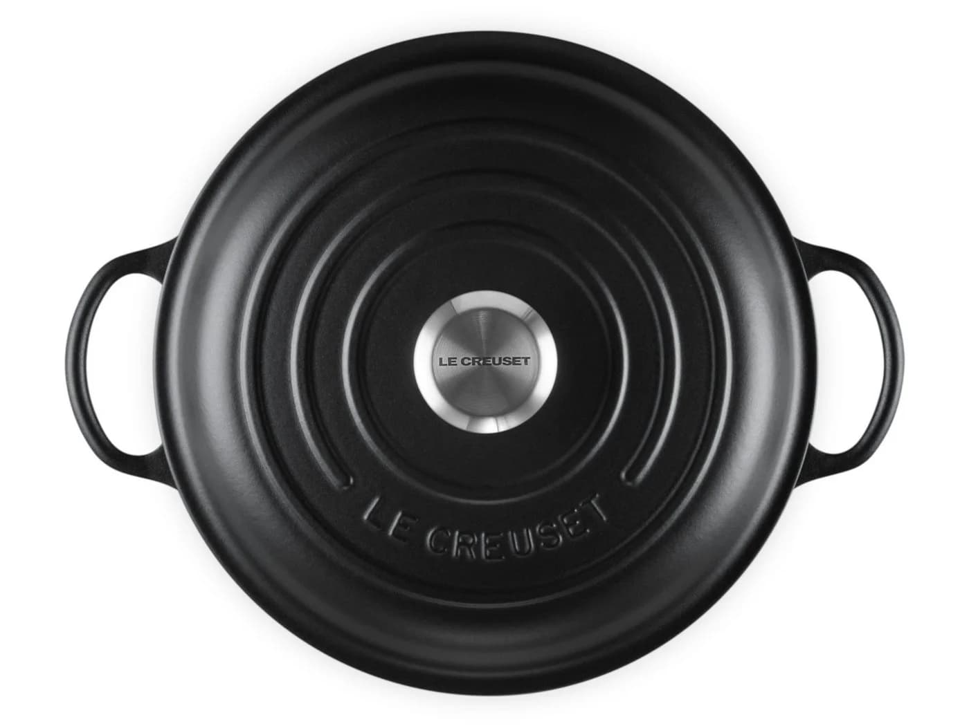 LE CREUSET Bräter Stew Pot Signature rund 26cm schwarz matt - Bild 5