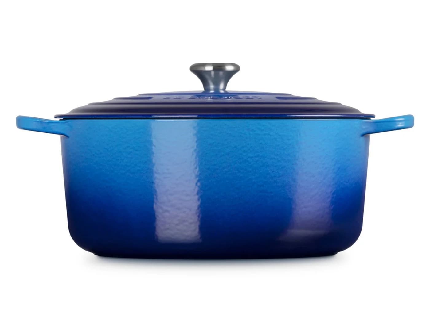 LE CREUSET Bräter Signature rund 34cm Azure Emailliertes Gusseisen