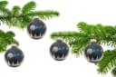 Krebs Glas Lauscha Weihnachtsbaumkugel Spirit of Christmas 7 cm (4 St) Blau Bild 3