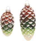 Krebs Glas Lauscha Christbaumschmuck Glas-Tannenzapfen bunt, 4-tlg. Bild 2
