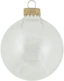 Krebs Glas Lauscha Weihnachtsbaumkugel 8-tlg. Gold 7 cm Glas Bild 2