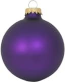 Krebs Glas Lauscha Weihnachtsbaumkugel CBK83309, 8-tlg. Satin-aubergine Bild 2