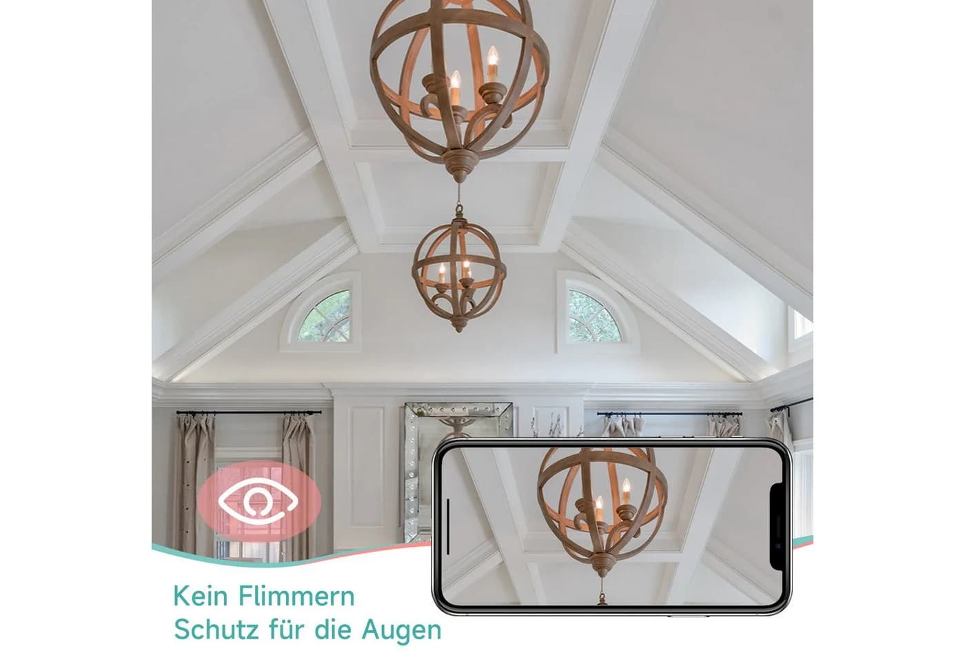ZMH LED-Leuchtmittel 4W Warmweiß Energiesparlampe E14 12 St. 2700K - Bild 5