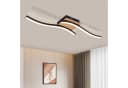 ZMH LED Deckenleuchte Holz Schwarz Wellenförmig Modern 1280lm 3000K Bild 2