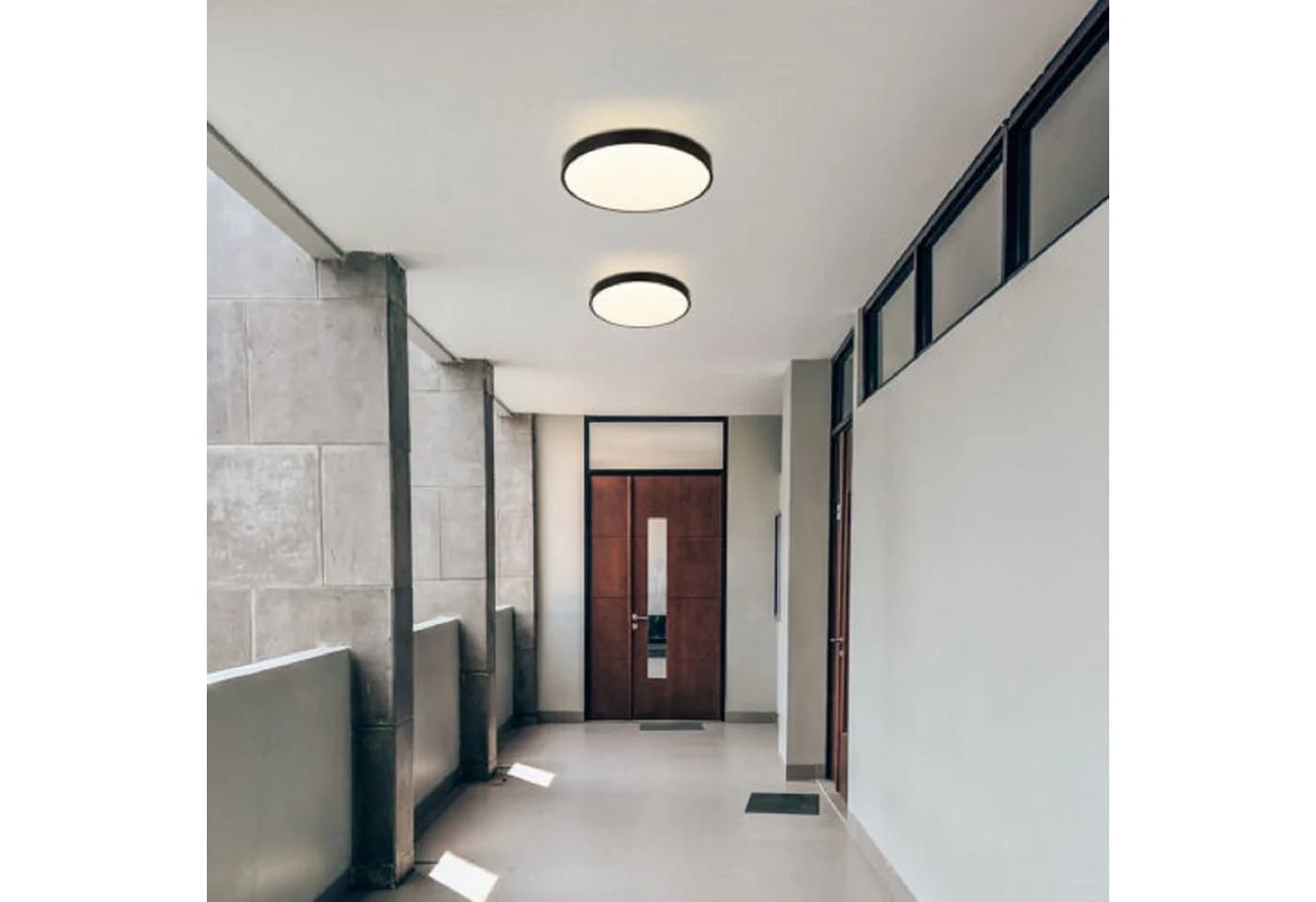 ZMH LED Deckenleuchte Rund Ø21cm 12W Schwarz Warmweiß 3000K - Bild 4