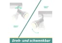 Nettlife Deckenstrahler 4-flammig Schwarz GU10 Schwenkbar Metall Bild 3