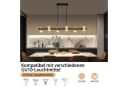 Nettlife Pendelleuchte 6-flammig Schwarz Gold GU10 Metall Industrial Bild 1