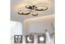 Nettlife LED Deckenleuchte Wohnzimmer Schwarz Dimmbar Modern 100CM Deckenlampe Bild 3