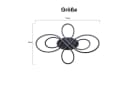 Nettlife LED Deckenleuchte Wohnzimmer Schwarz Dimmbar Modern 100CM Deckenlampe Bild 5