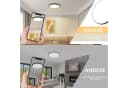 Nettlife LED Deckenleuchte Flach Schwarz 18cm 15W Bild 1
