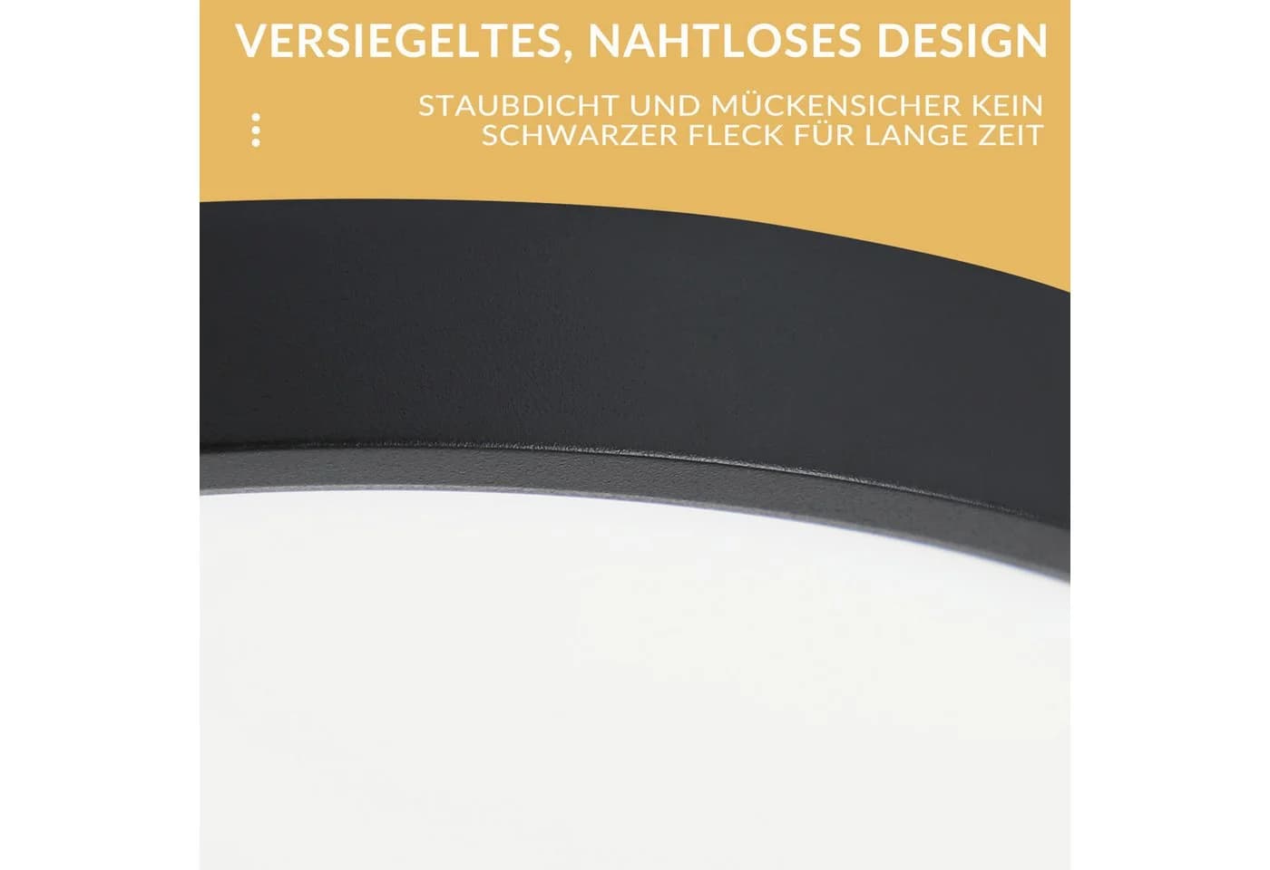 Nettlife LED Deckenleuchte Flach Schwarz 18cm 15W - Bild 4