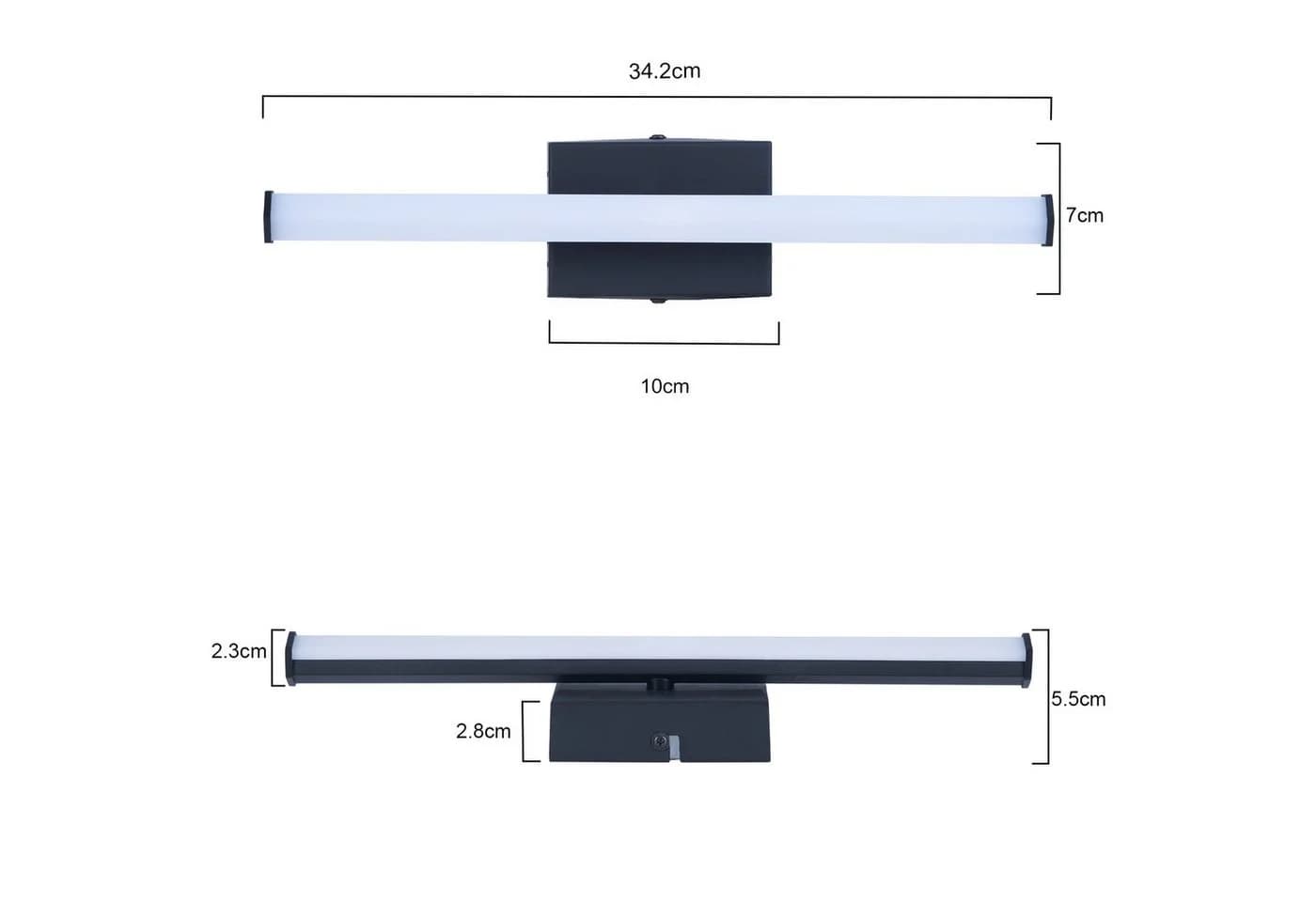 Nettlife LED Wandleuchte Modern 6W 3000K Warmweiß - Bild 3
