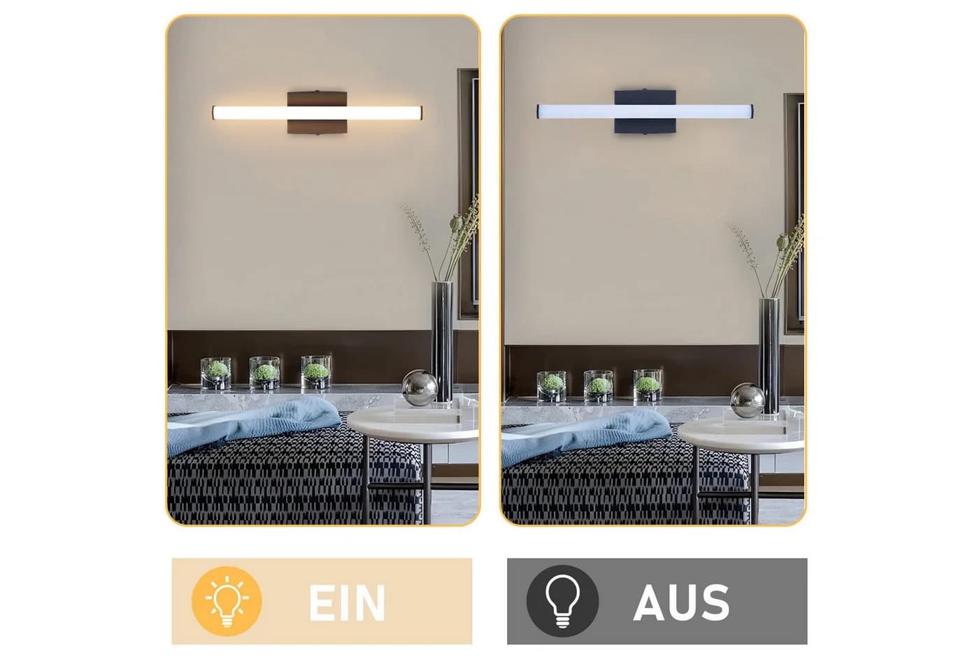 Nettlife LED Wandleuchte Modern 6W 3000K Warmweiß - Bild 4