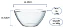 ARCOROC Schale Cosmos 20cm Transparent Stapelbar Bild 1