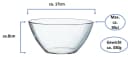 ARCOROC Schale Cosmos 17cm Transparent Schleuderglas Bild 1