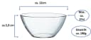 Arcoroc Dessertschale Cosmos 12cm Stapelbar Transparent Bild 1
