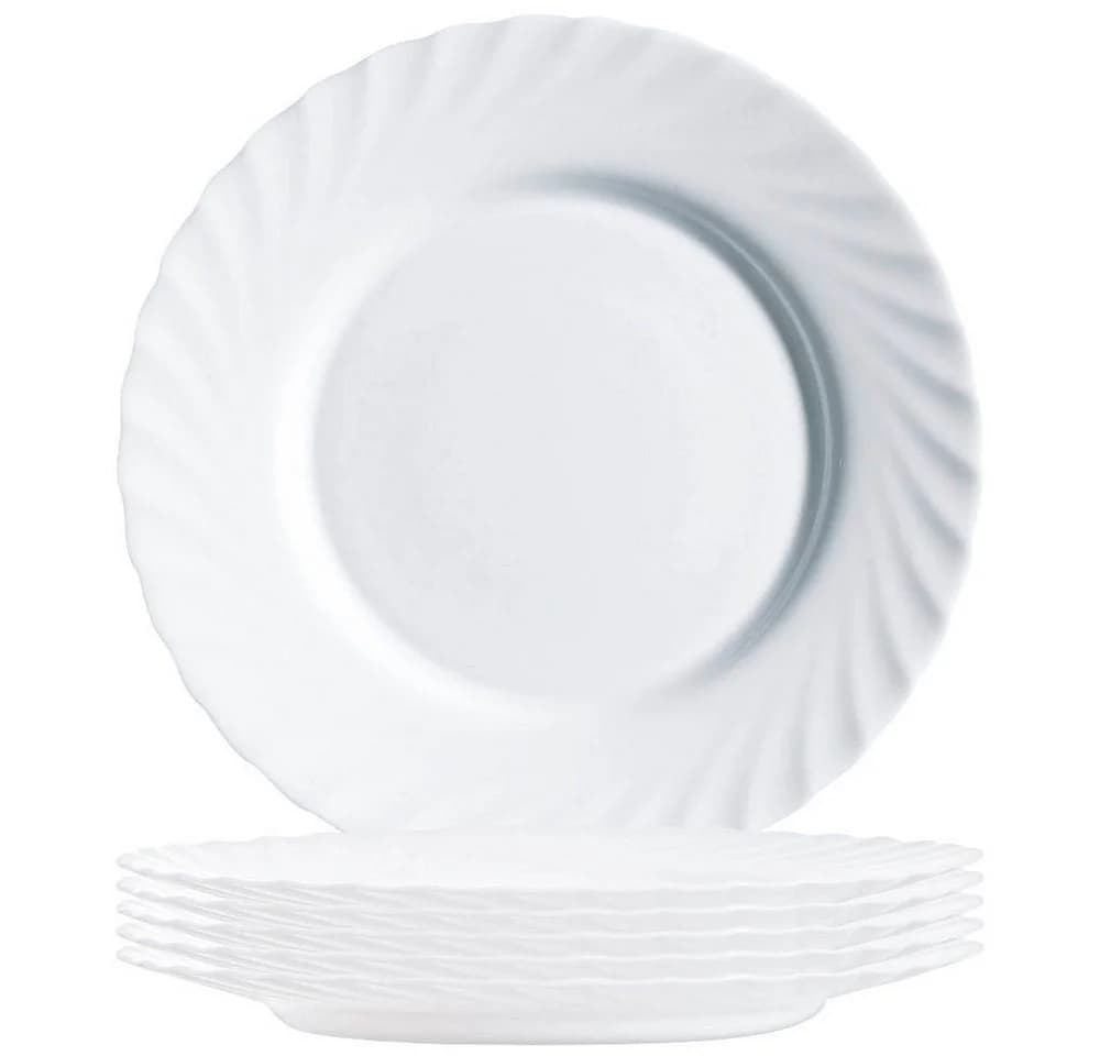 Arcoroc Trianon White Speiseteller 6er Set Weiß