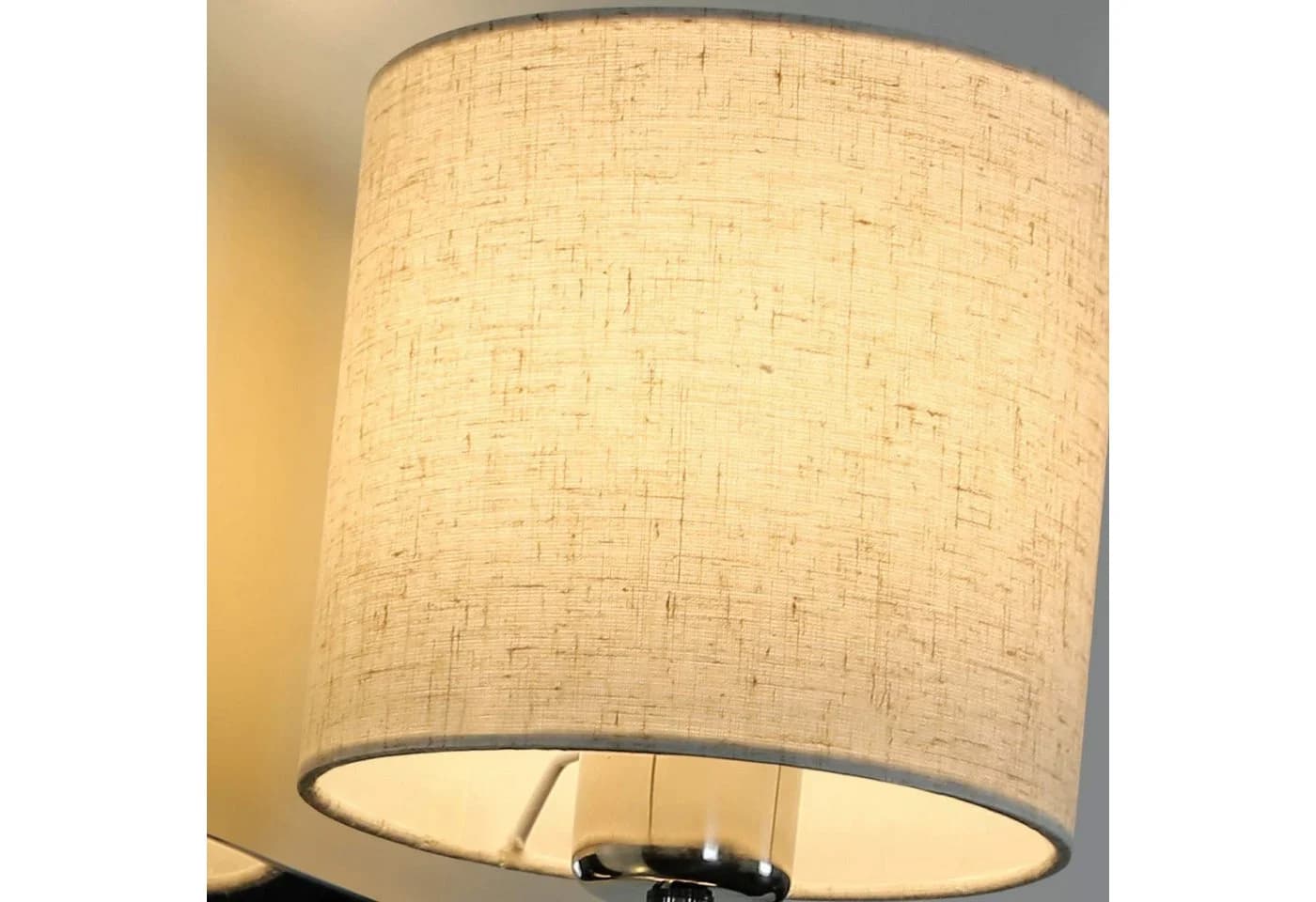 ZMH LED Wandleuchte Innen mit Schalter Leselampe Schwenkbar Bettleuchte 3000K Grau - Bild 4