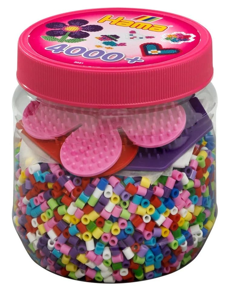 Dan Import Bügelperlen Mix Box 4000 Stück Pink