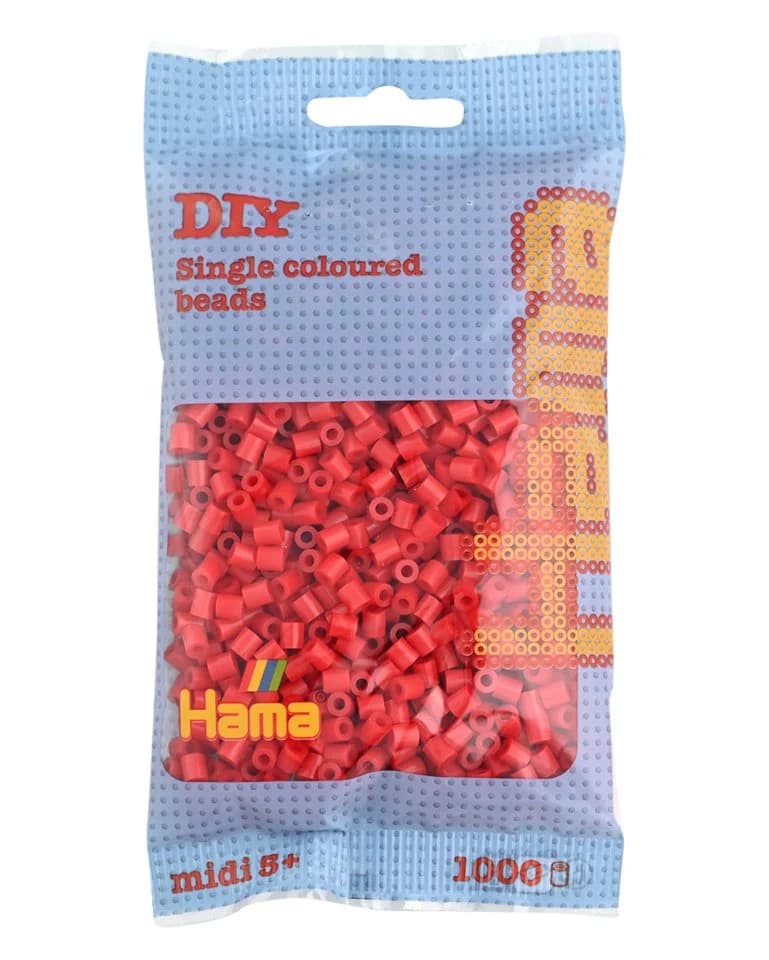 Hama Bügelperlen 1000er Beutel Midi Perlen Rot - Bild 2