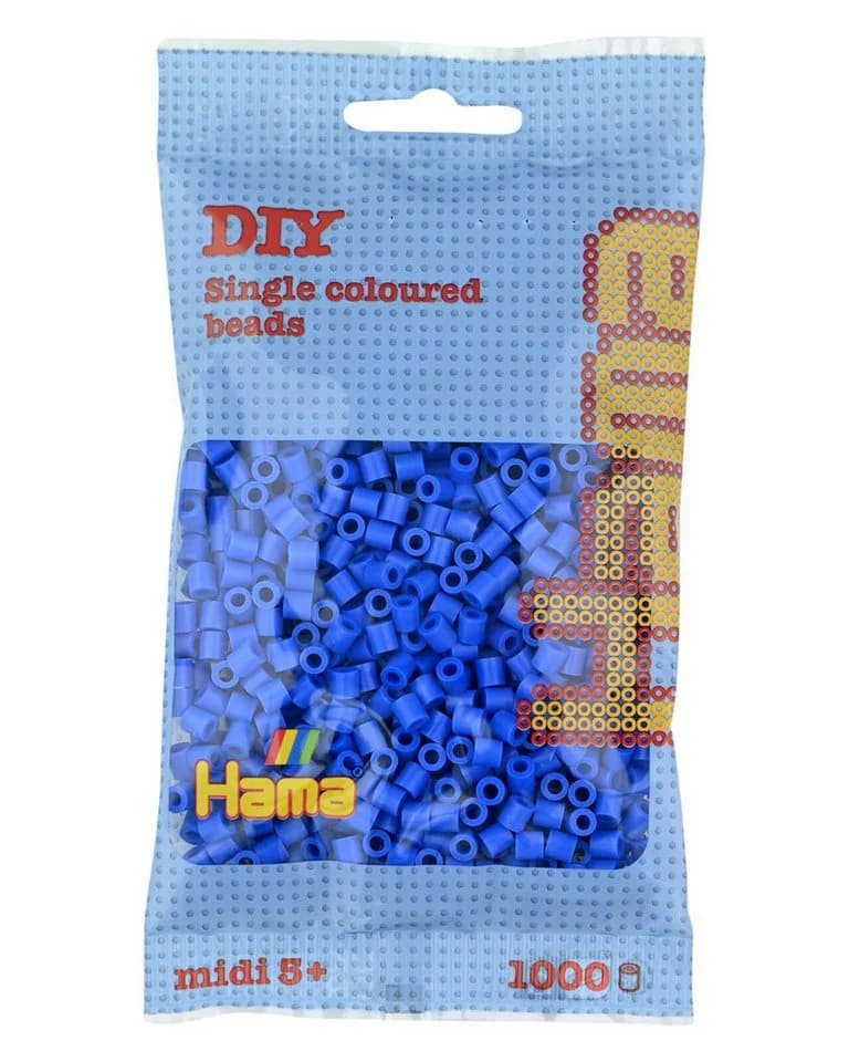 Hama Bügelperlen Beutel mit 1000 Midi-Bügelperlen Hellblau