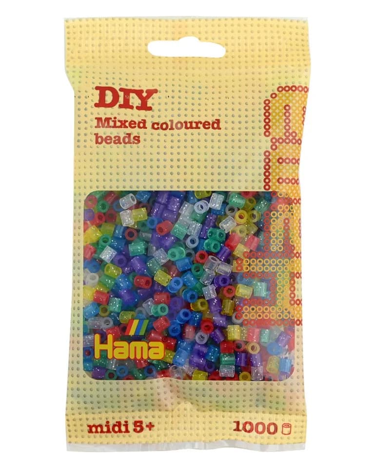 Hama Bügelperlen – Glitzer Mischung, Midi 5 mm (1000 Stk) - Bild 2