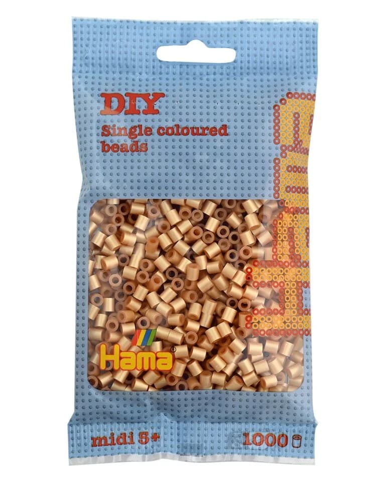 Hama Perlen Bügelperlen Beutel 1000 Midi-Bügelperlen Gold