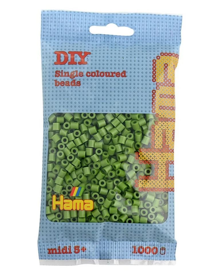 Hama Bügelperlen – Helle Olive, Midi 5 mm (1000 Stk)