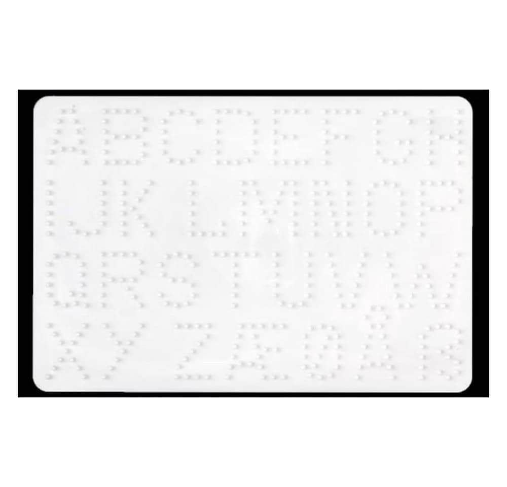 Hama Midi-Stiftplatte Buchstaben Weiß für Bügelperlen