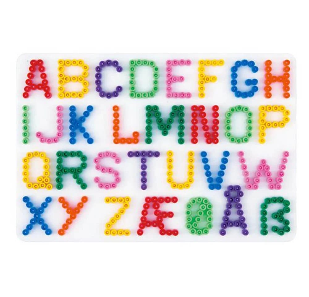 Hama Midi-Stiftplatte Buchstaben Weiß für Bügelperlen - Bild 2