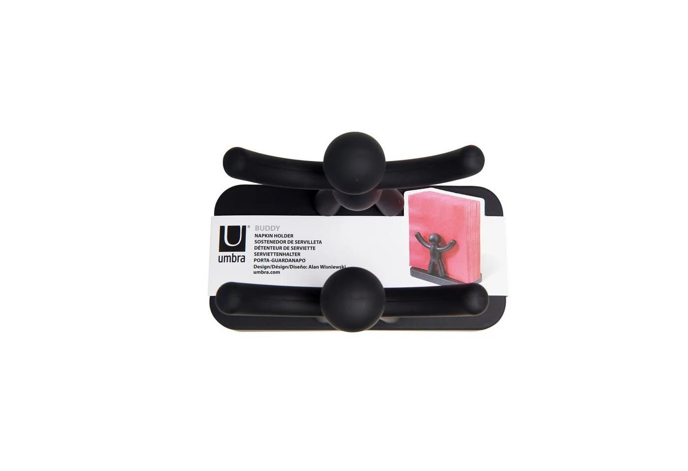 Umbra Serviettenhalter BUDDY Schwarz Kunststoff - Bild 3