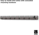 Umbra Garderobenhaken GRY/PWT Treibholz-Optik 8 Haken Bild 5
