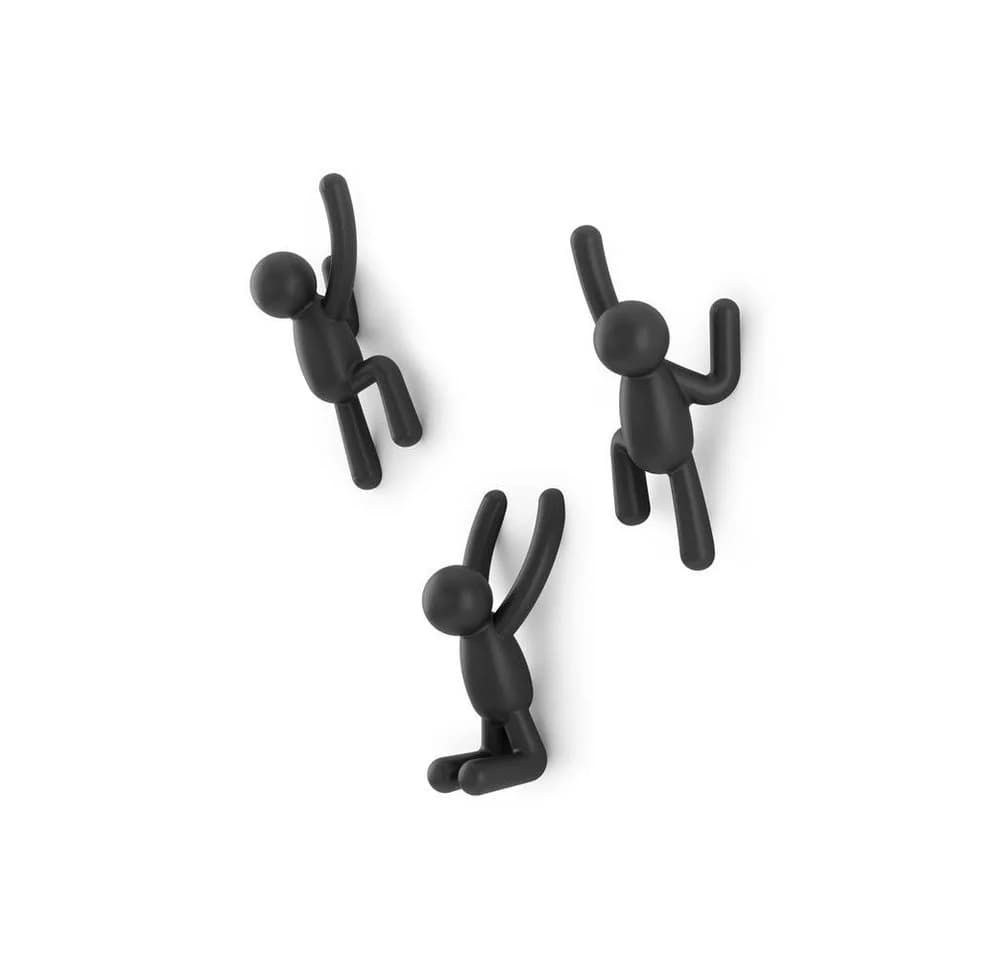 Dekorativer Wandhaken aus Kunststoff, Schwarz - Bild 4